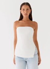 Midnight Glance Top White