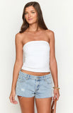 Karelle Light Wash Denim Shorts