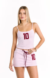Karey Pink Jersey Top
