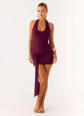 Vedetta Mini Dress Plum