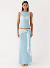 Delani Maxi Skirt Blue