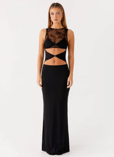 Imperial Maxi Dress Black