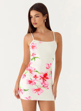 Zabrina Mini Dress Ivory Reef