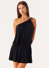Makes Sense Mini Dress Black