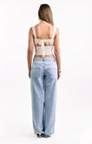 Louis White Floral Corset Top