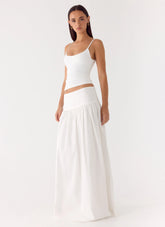 Jayne Maxi Skirt White
