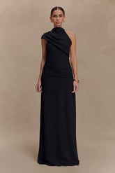 Analia Chiffon Maxi Dress Black