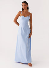 Clear As Day Maxi Dress Blue