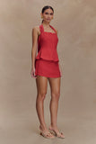 Kallie Linen Skort Burnt Rose