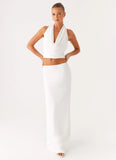 Ashi Maxi Skirt White