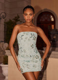 Solaire Low Rise Mini Skirt Pistachio