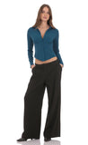 Wide Leg Trousers in Black