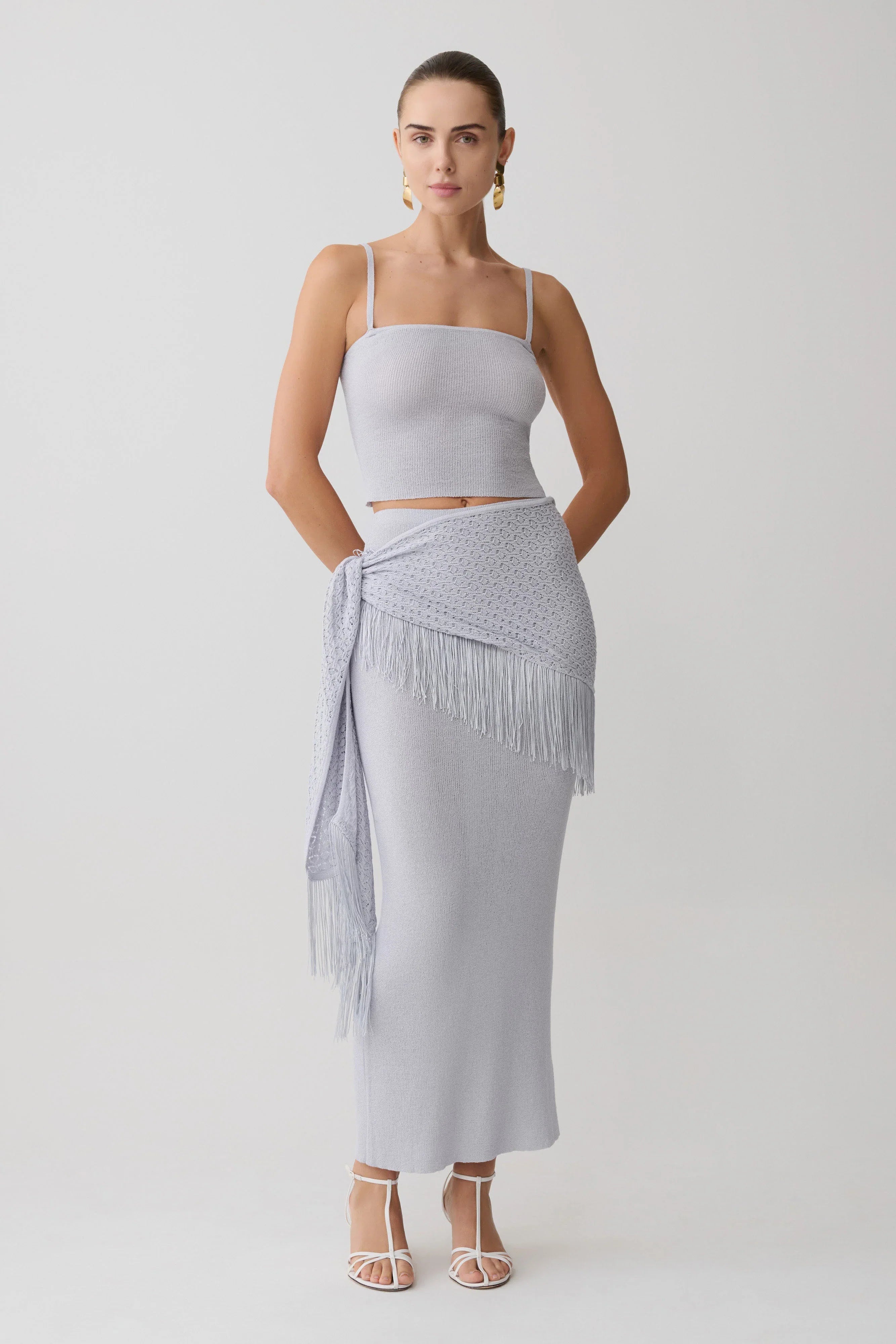 Jaytee Knit Top Sky Blue