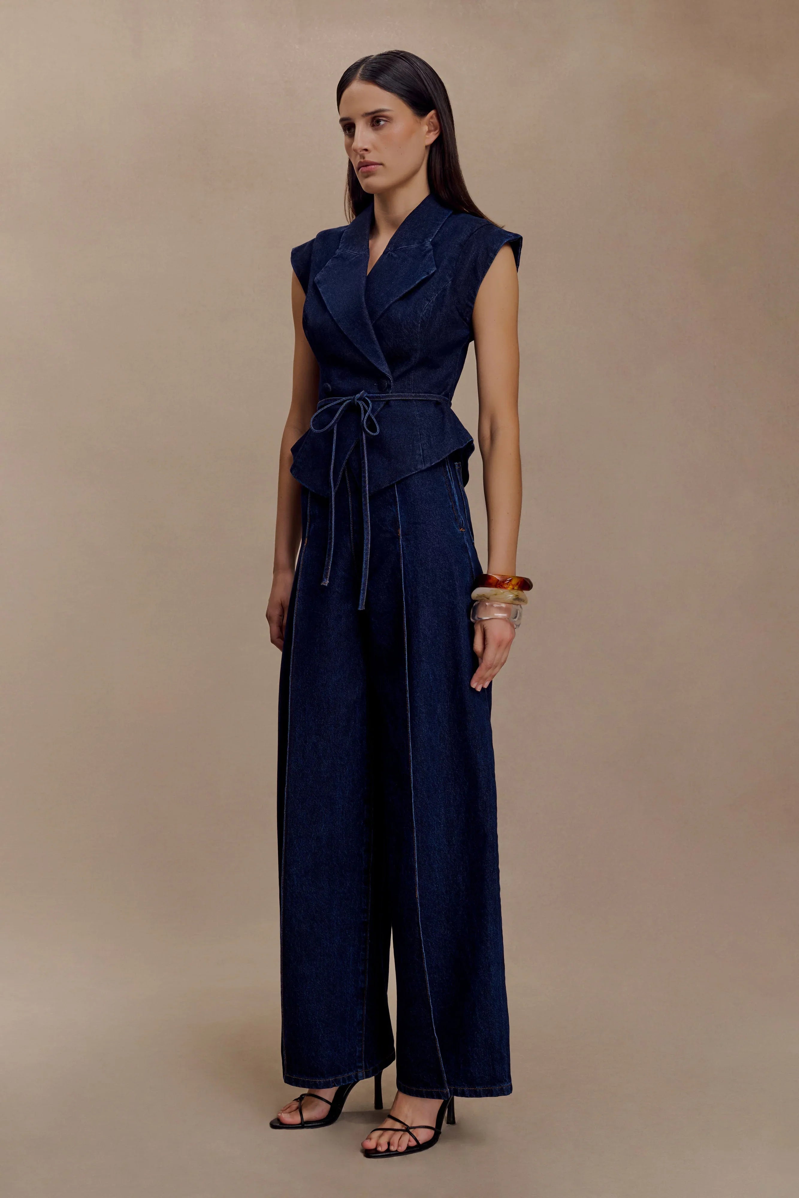 Beatrix High Rise Denim Jeans Indigo Blue