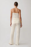 Mattais Boucle Knit Top Ivory