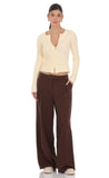 Ribbed Knit Cardigan in Cream