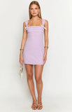 Taylor Lilac Tie Back Mini Dress