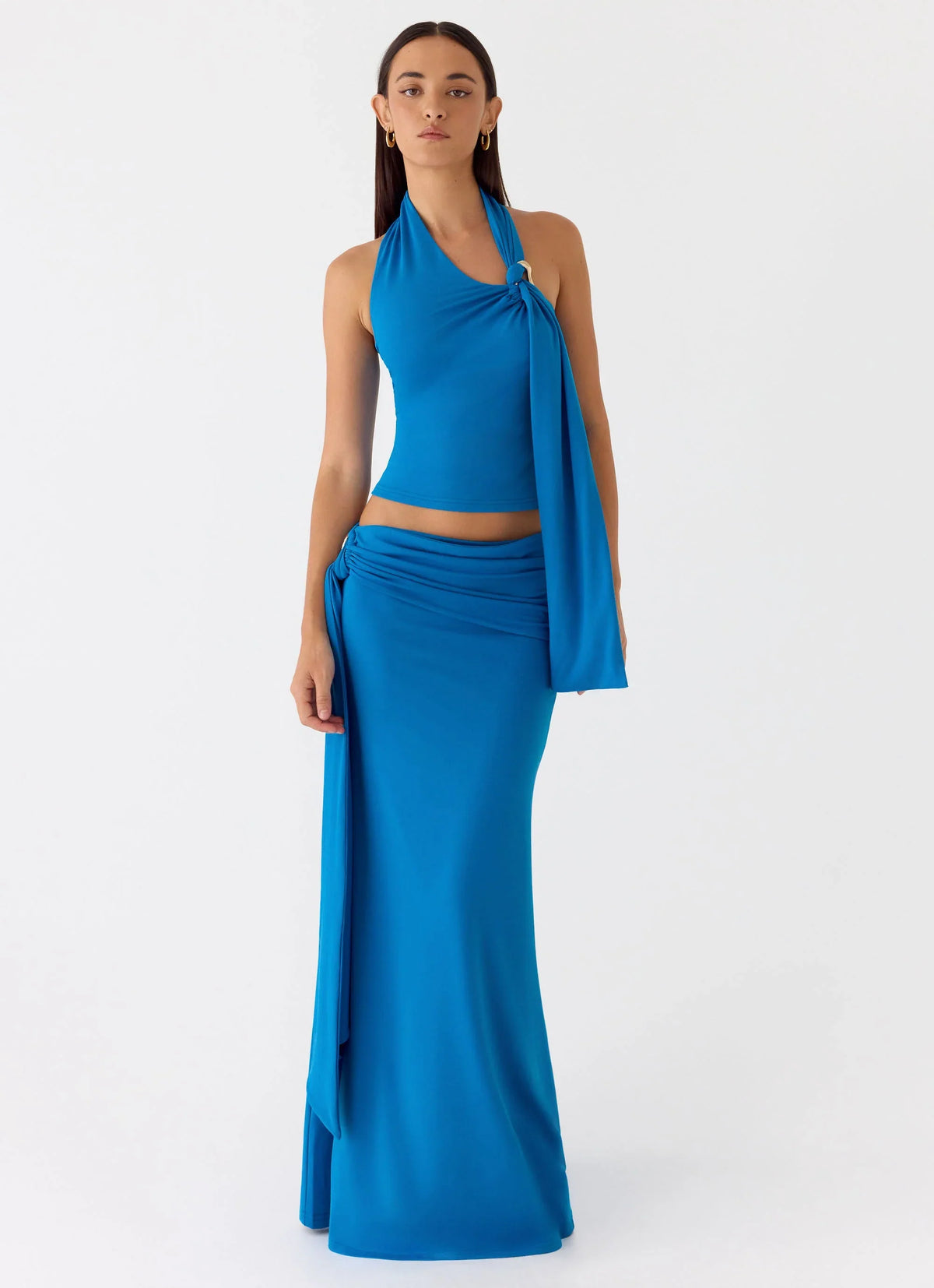 Demiase Maxi Skirt Royal Blue