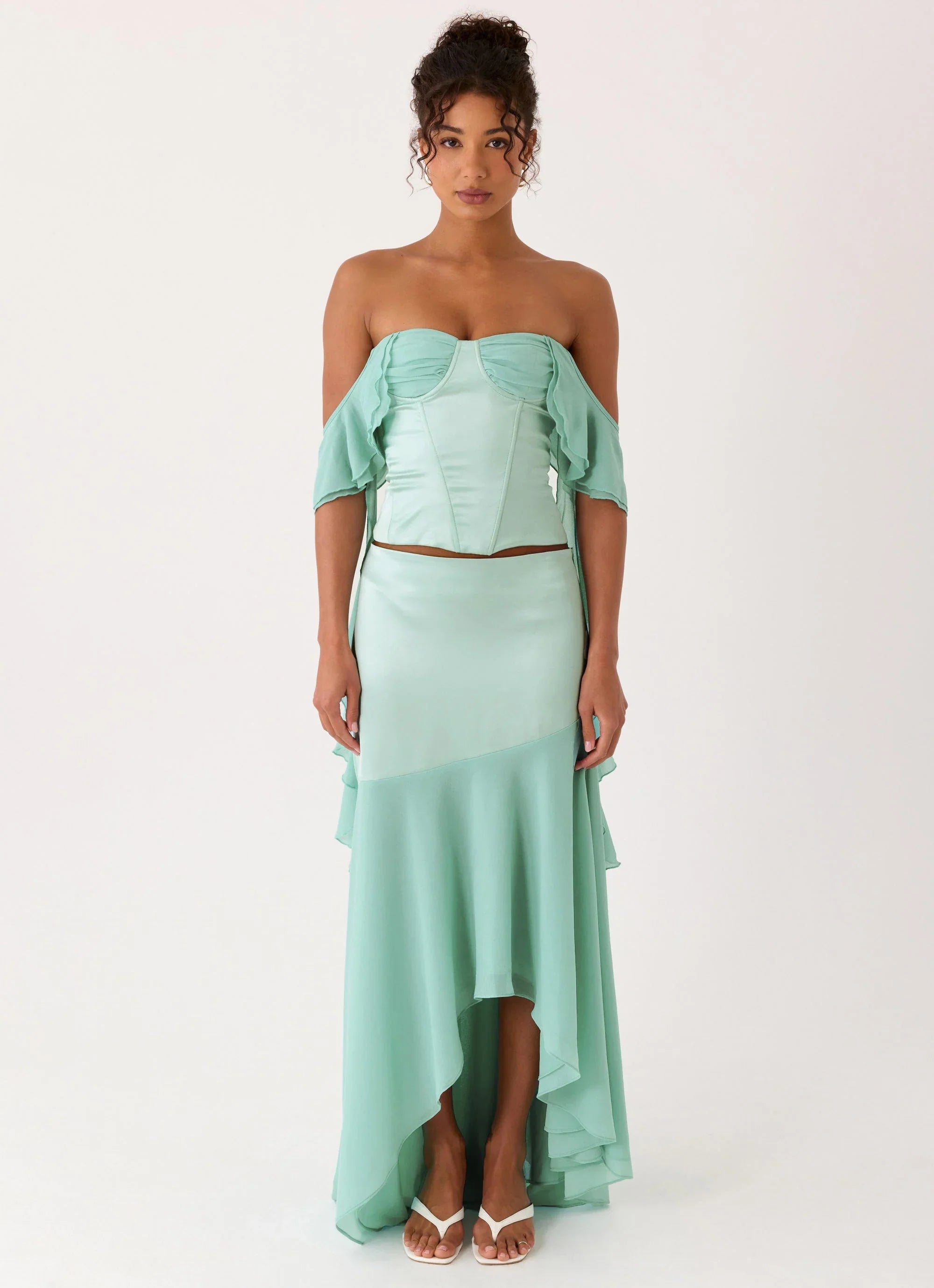 Deenesa Corset Top Mint