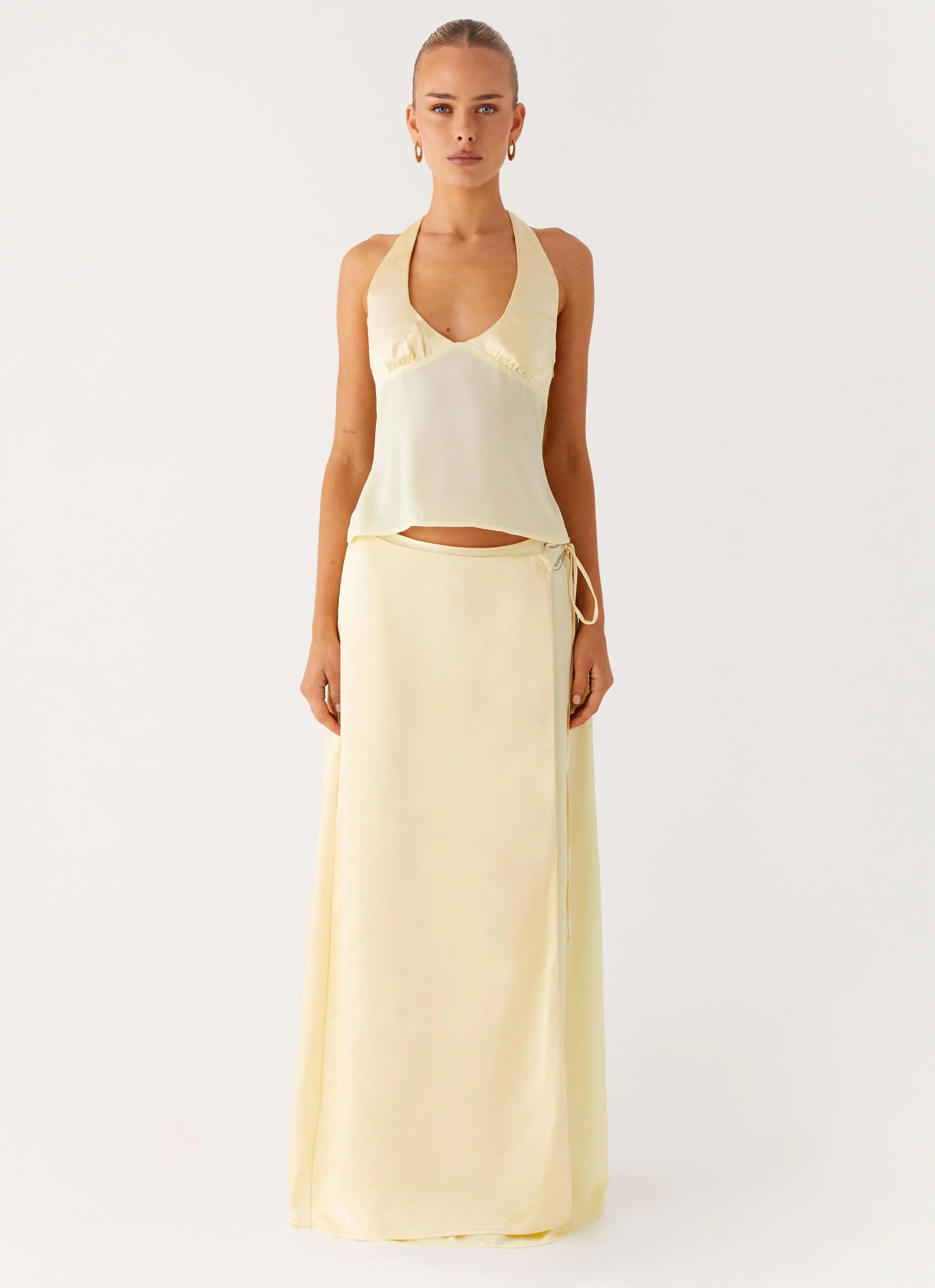 Pollie Halter Top Yellow