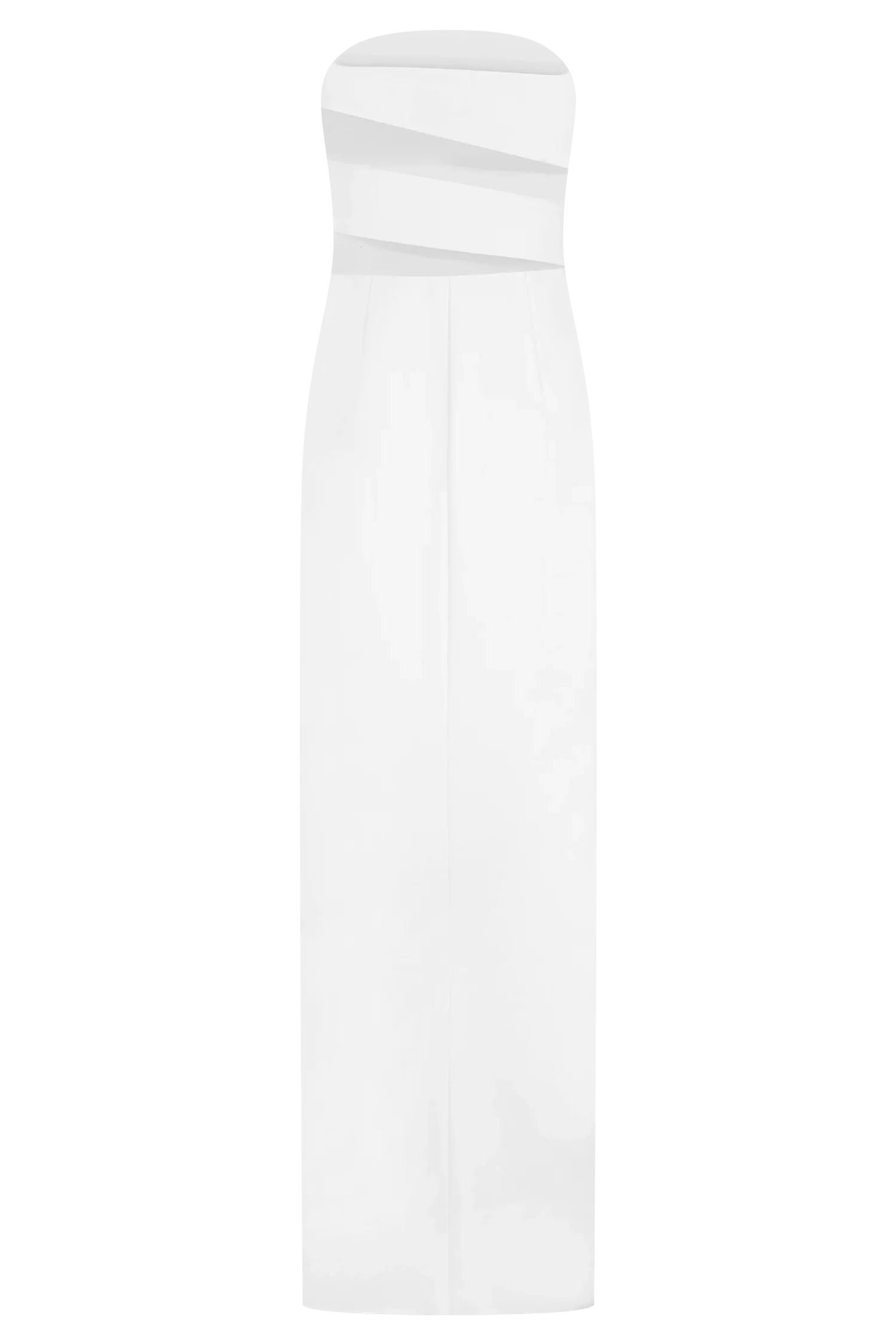 Paulina Cut Out Strapless Maxi Dress White