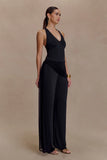 Aspyn Slinky And Mesh Top Black