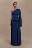 Vivica Slinky One Shoulder Top Midnight Navy