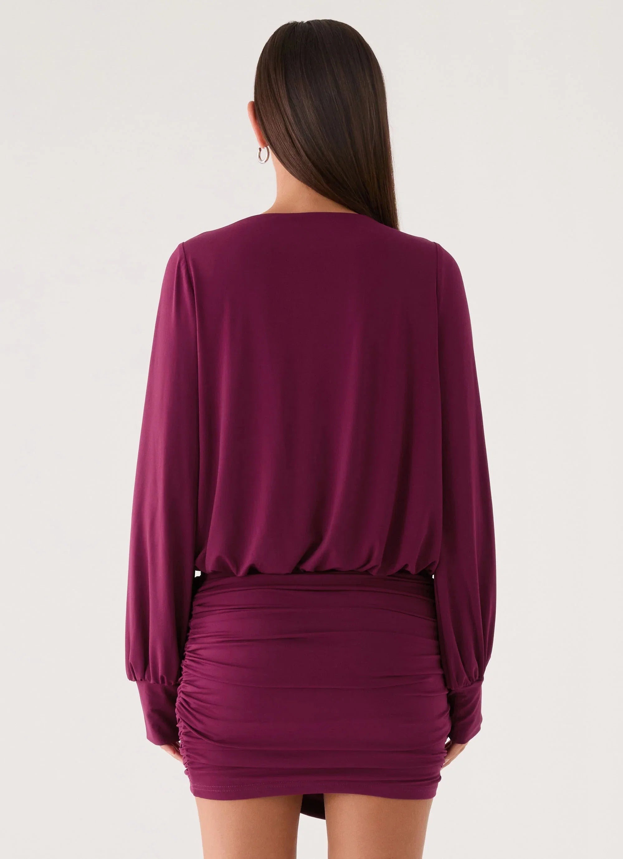 Ettah Long Sleeve Top Plum