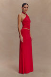 Mariposa Slinky Halter Top Red