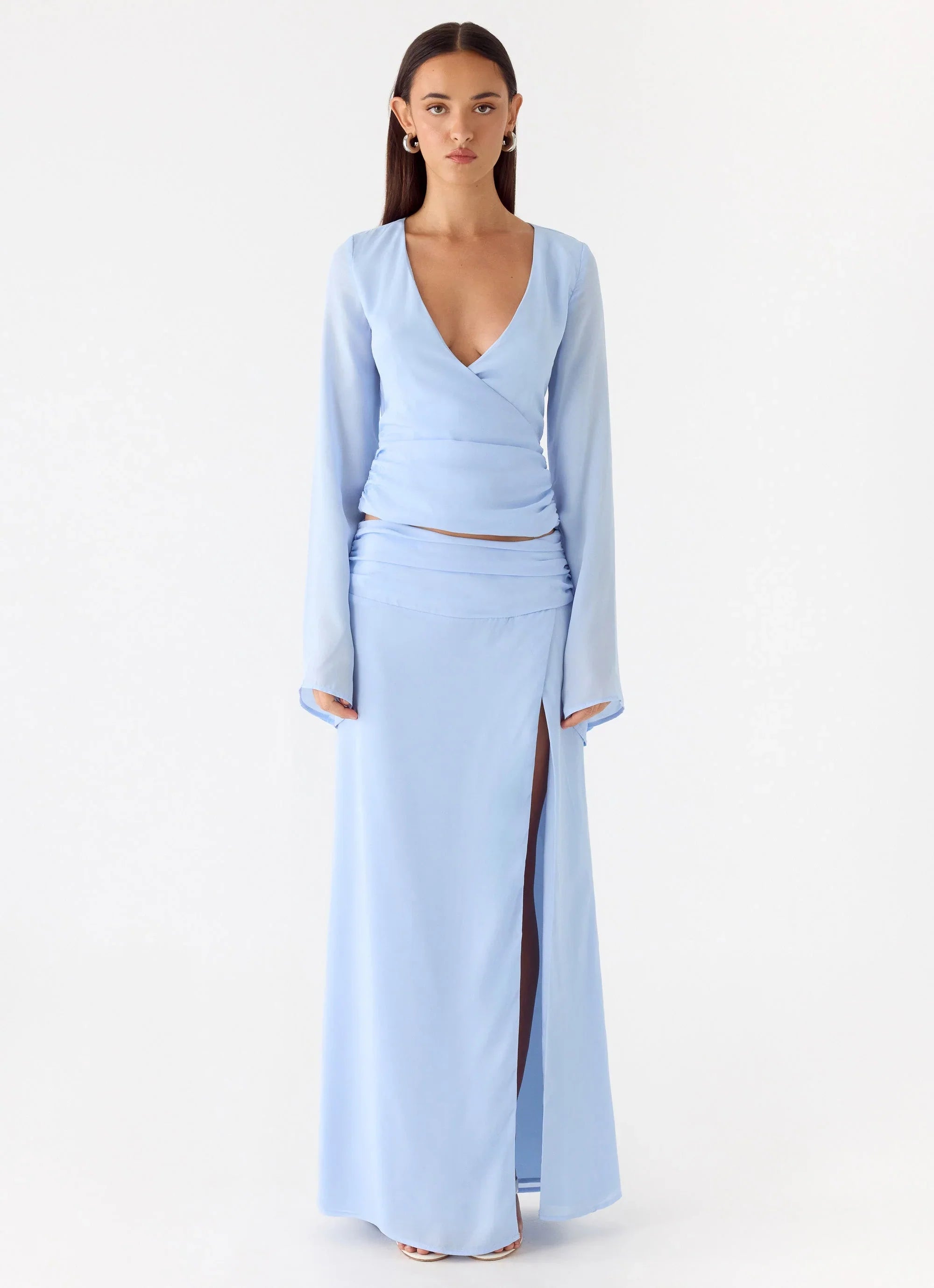 Remee Maxi Skirt Blue