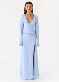 Remee Maxi Skirt Blue