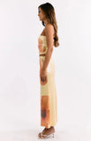 Denzel Yellow Floral Sequin Top