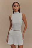Indy Pointelle Knit Top Ivory