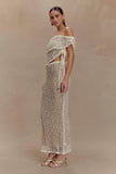 Cordelia Knit Maxi Skirt Ivory