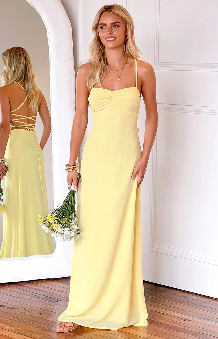 Arabelle Yellow Maxi Dress