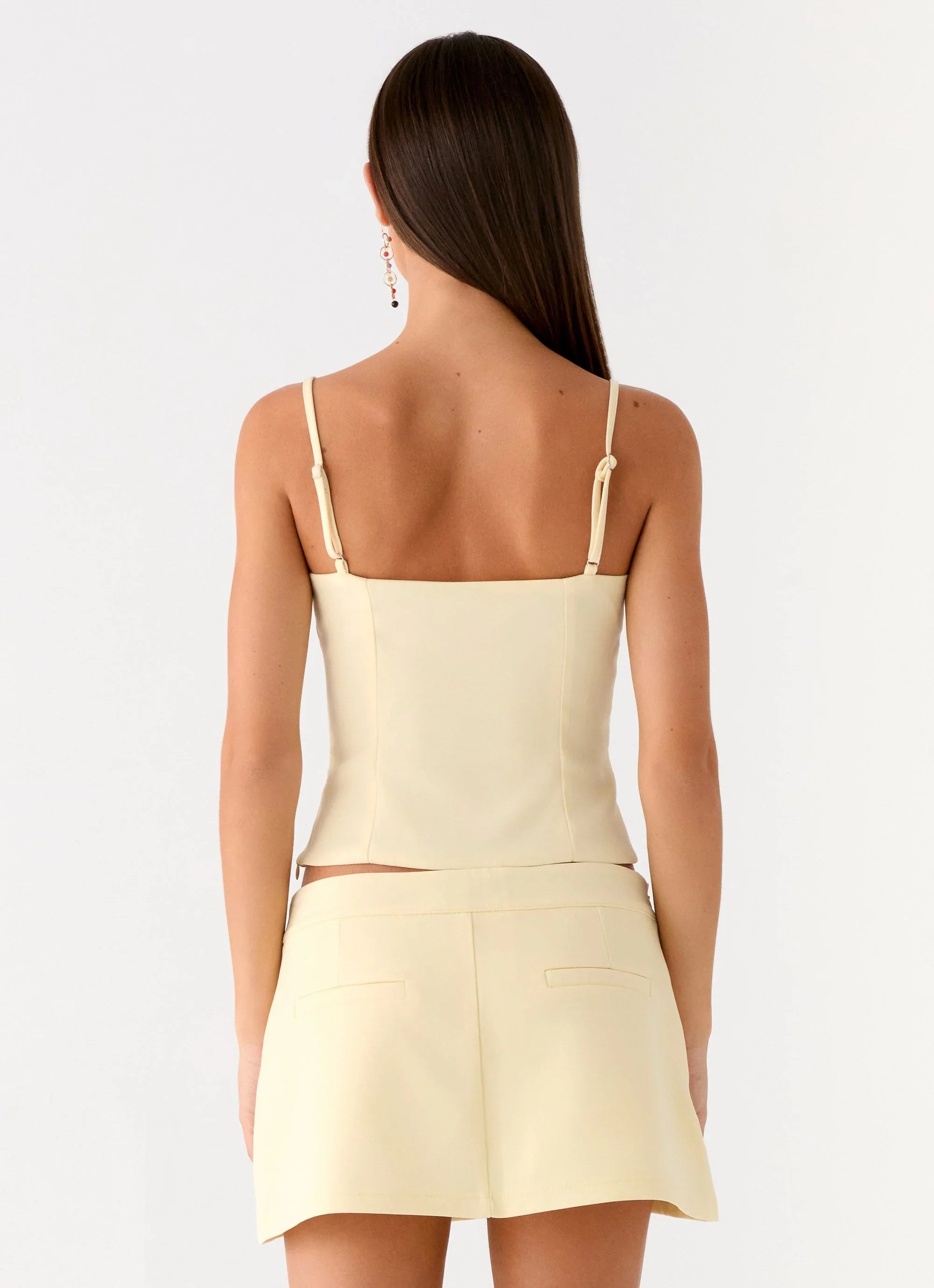 Gowon Low Rise Mini Skort Butter Yellow