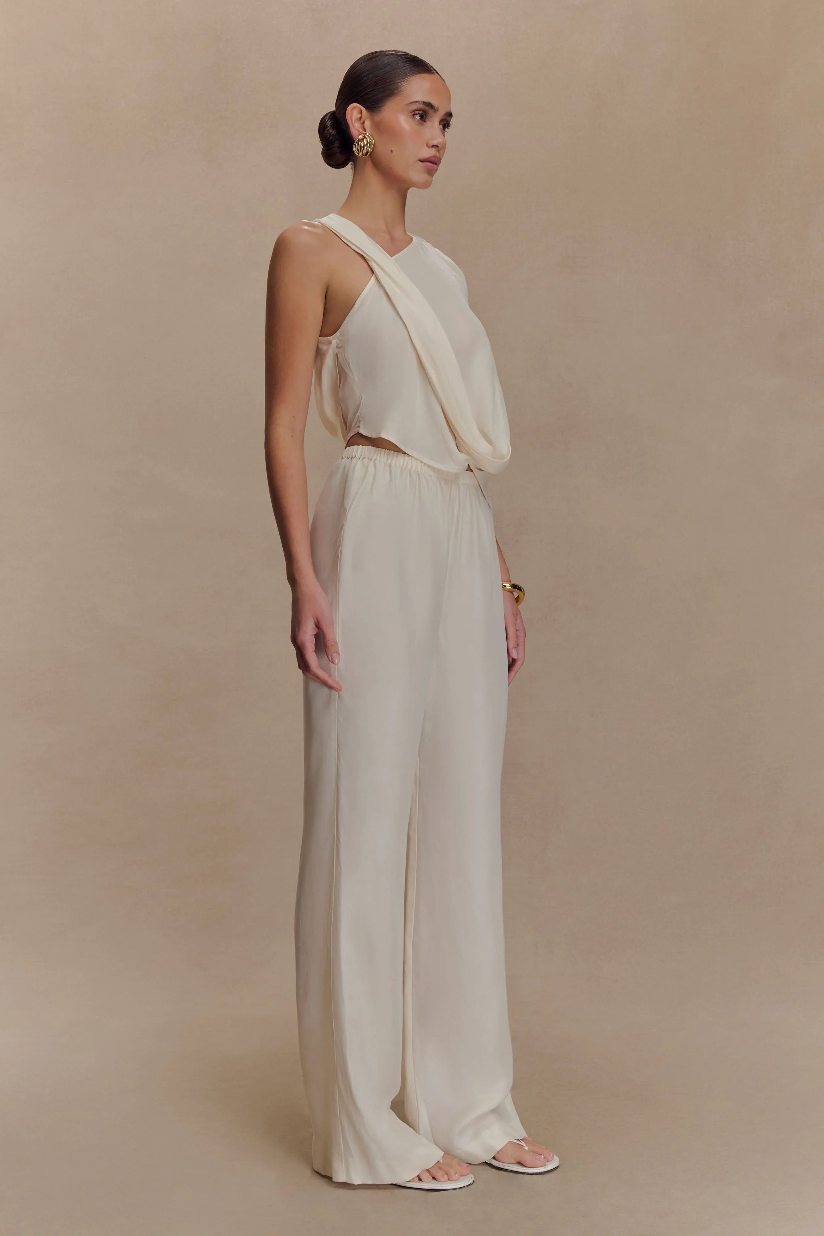Violeta Straight Leg Pant Ivory