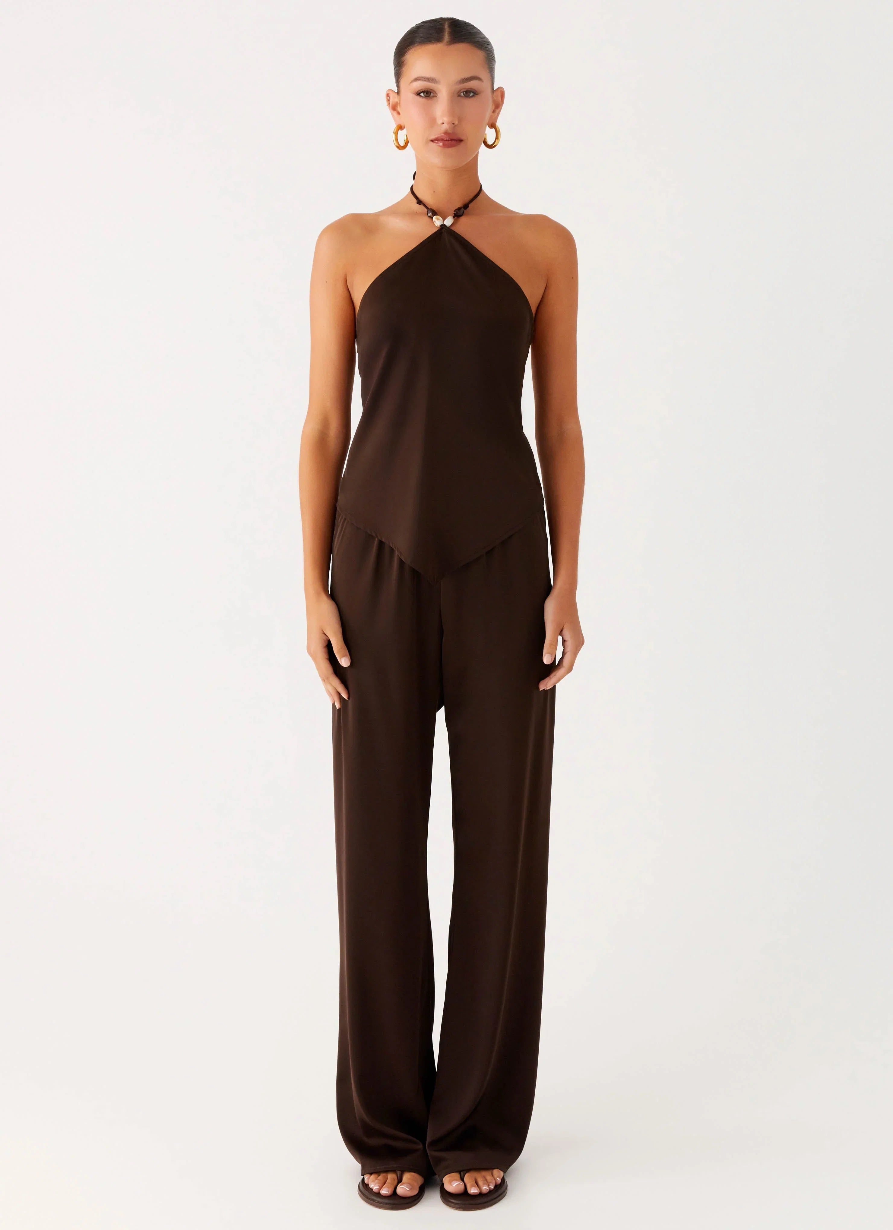 Jorjianna Halter Top Chocolate