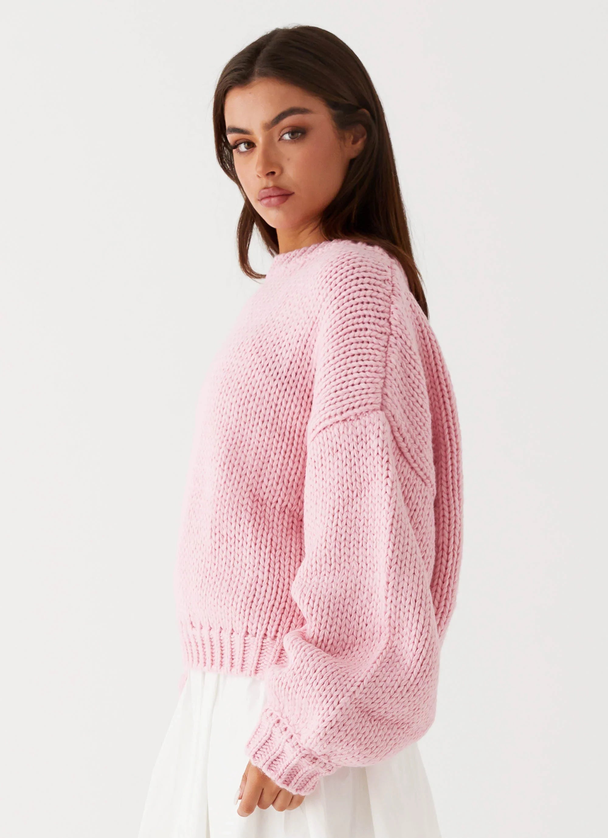 Costella Knit Sweater Pink