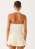 Vegas Nights Low Rise Skort Yellow
