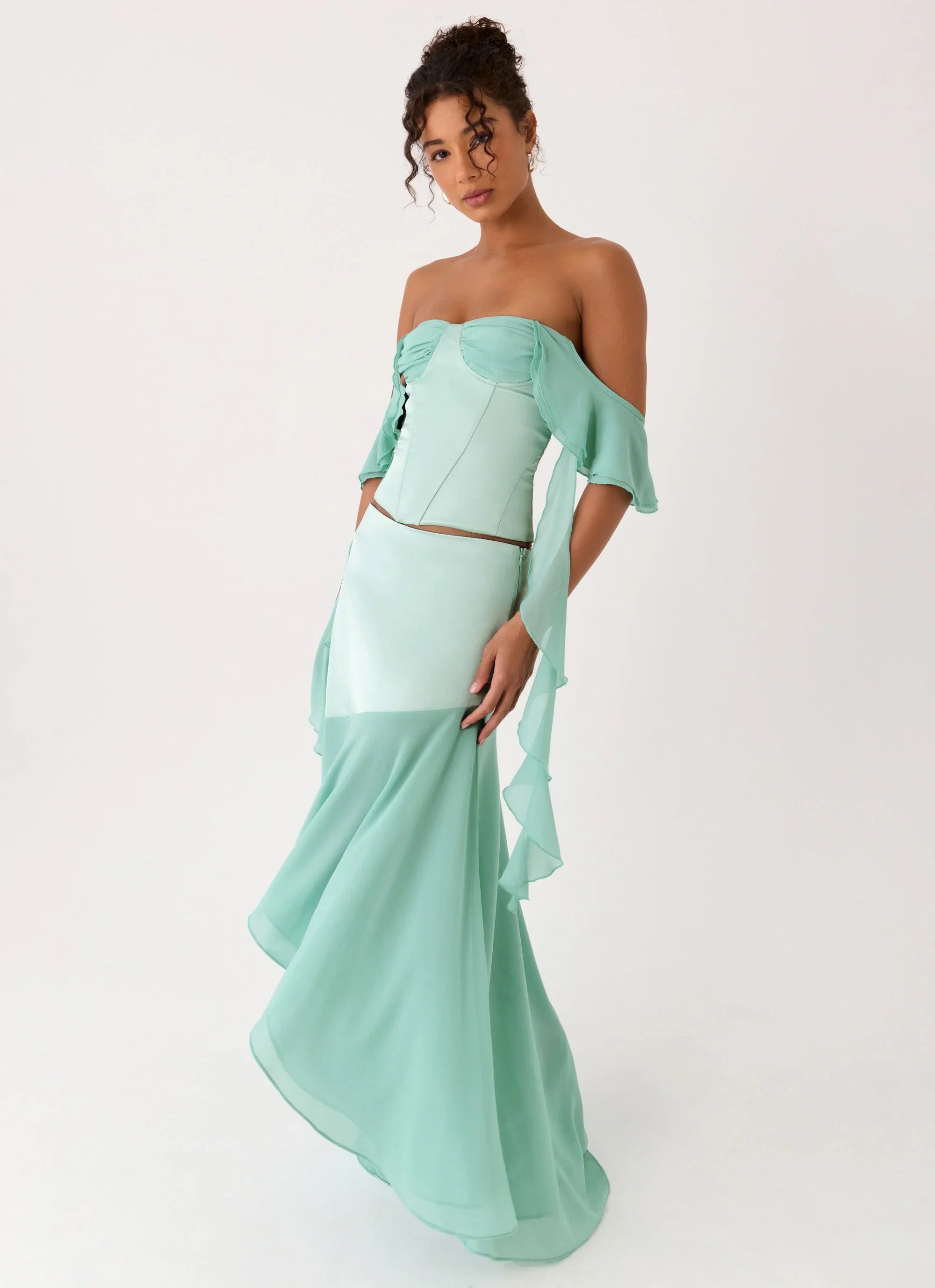Deenesa Corset Top Mint