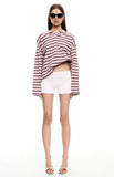 Lioness Rebels Jersey Burgundy Blush Stripe
