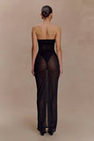 Aoife Mesh Maxi Skirt Black